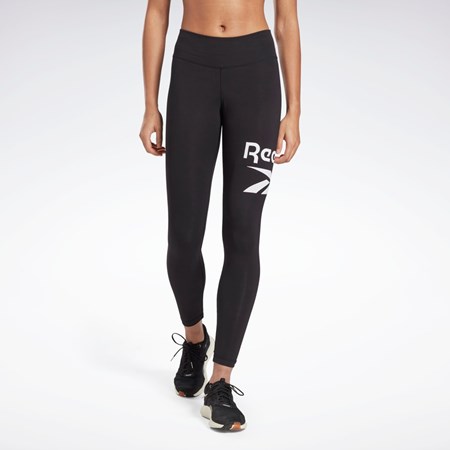 Reebok Reebok Identity Logo Leggings Svarta | LMXQF-0728