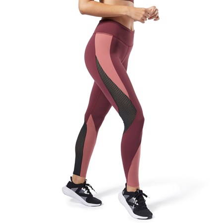 Reebok Reebok Lux 2 Leggings Vinröda Rosa | WJFYO-3096