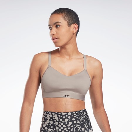 Reebok Reebok Lux Snörade Sports Bra Grå | FQVDH-7586