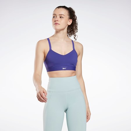 Reebok Reebok Lux Snörade Sports Bra Lila | ALJIT-7263