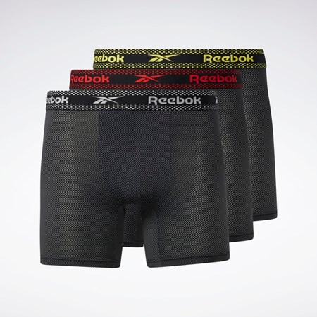 Reebok Reebok Super Soft Nylon Performance Boxer Briefs 3 Pairs Multi | PQBRY-1748