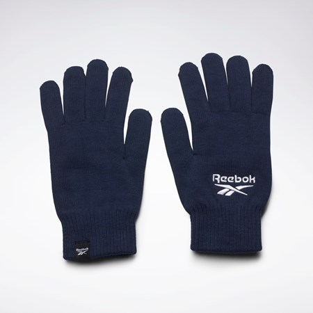 Reebok Sports Essentials Logo Gloves Marinblå | EQNYD-6057