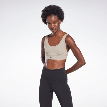 Reebok Studio Reebok Stripped Minimalist Bra Grå | PHVQF-3190