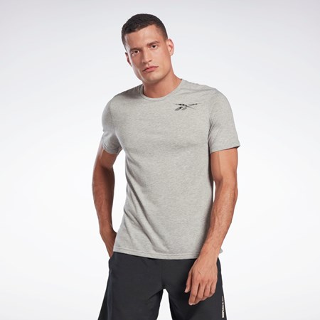 Reebok Tryck Speedwick Move T-Shirt Grå | LQCMB-7245