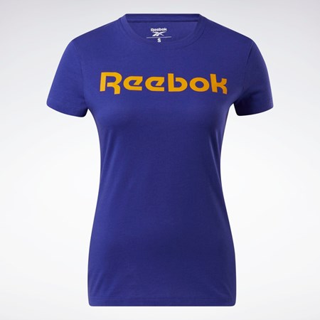 Reebok Tränings Essentials Tryck Tee Lila | TJMHP-8341