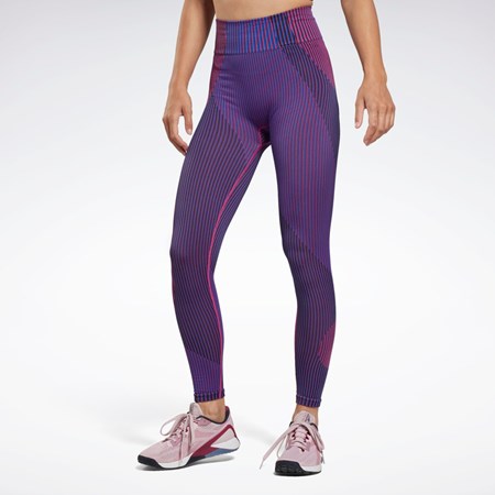 Reebok United By Fitness Myoknit Seamless Leggings Blå | CFIOK-9685