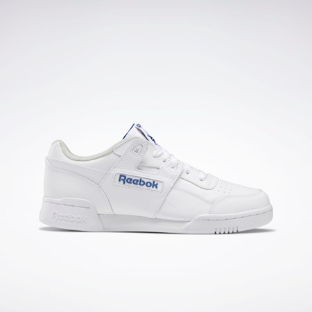 Reebok Workout Plus Shoes Vita Kungsblått | THPVC-1962