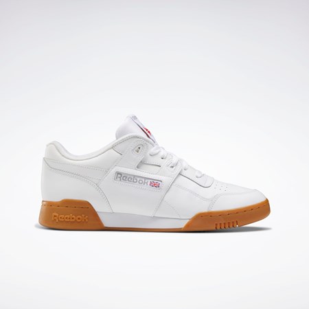 Reebok Workout Plus Shoes Vita Röda Kungsblått | YBGSW-7291