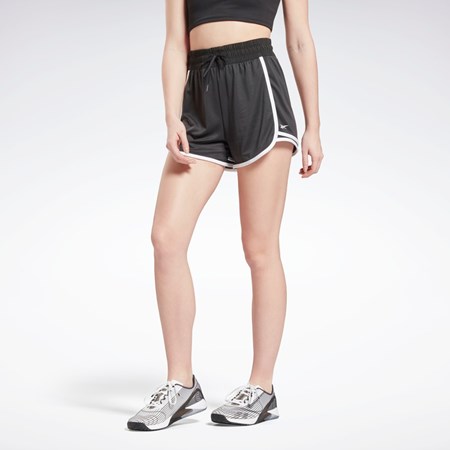 Reebok Workout Ready High-Rise Shorts Svarta | KAZMG-7816