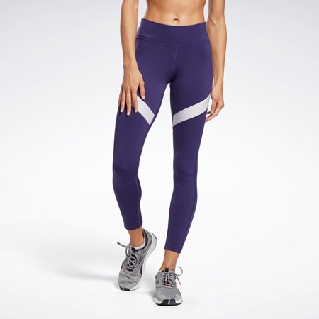 Reebok Workout Ready Mesh Leggings Mörk | WSTQY-2405