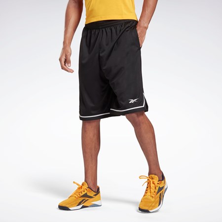 Reebok Workout Ready Mesh Shorts Svarta | ROVYT-3120