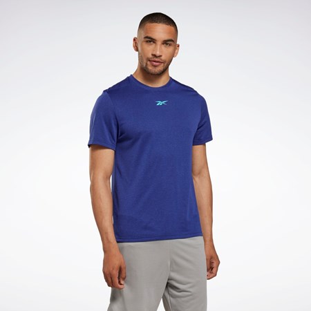 Reebok Workout Ready Mélange T-Shirt Lila | ANLIY-7201