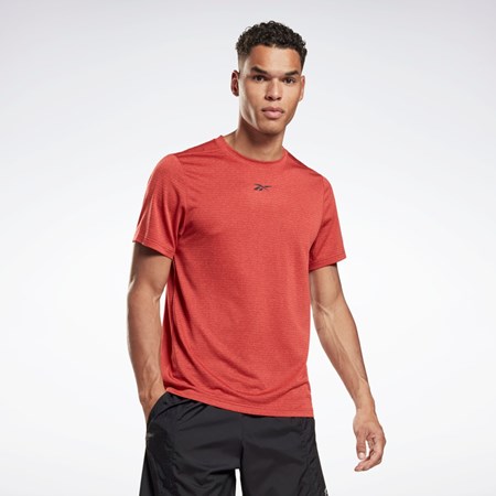 Reebok Workout Ready Mélange T-Shirt Rhodonite | IJWGU-8419