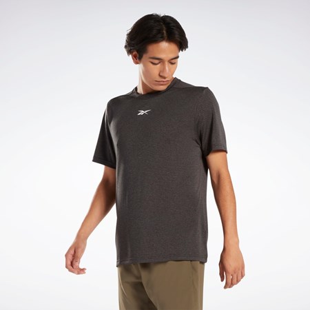 Reebok Workout Ready Mélange T-Shirt Svarta | WDBEU-7342