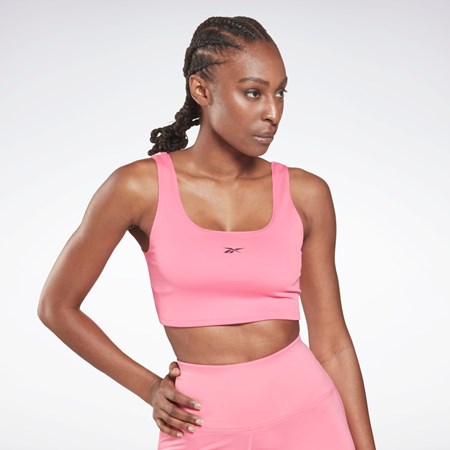 Reebok Workout Ready Rib Bralette Rosa | VDGSH-0948