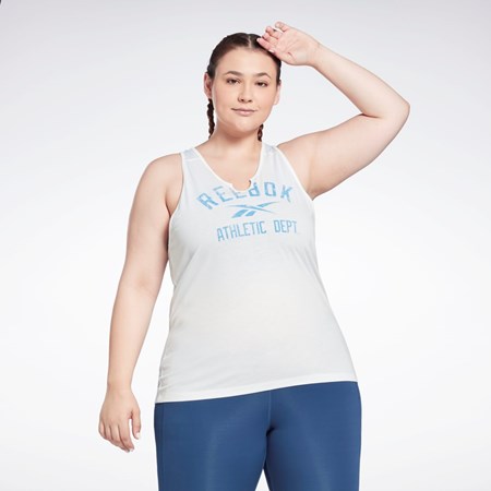 Reebok Workout Ready Supremium Big Logo Tank Top (Plus Size) Vita | DCUBX-9723