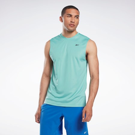 Reebok Workout Ready Ärmlös Tech T-Shirt Semi Classic Teal | CJZEQ-2168