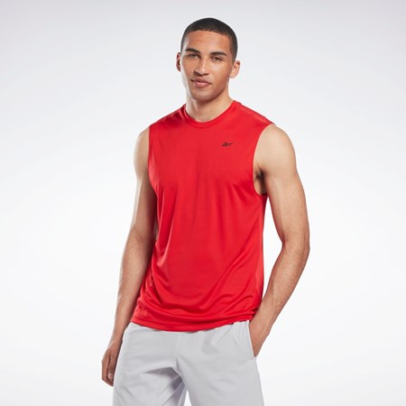 Reebok Workout Ready Ärmlös Tech T-Shirt Röda | GRLHM-9864